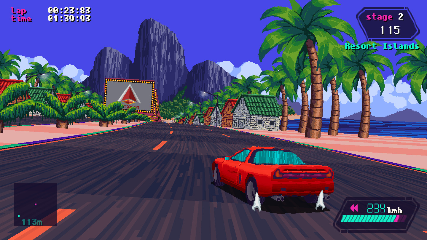 Slipstream Zero minimalist race scene